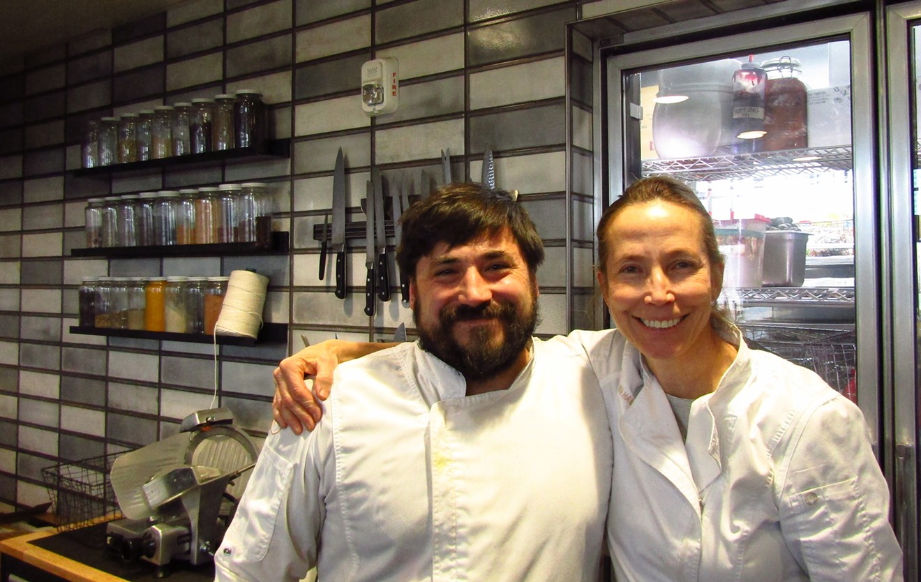 The Bindery will host a collaborative dinner between chef/owner Linda Hampsten Fox and Rebel Restaurant's Bo Porytko (left) and Dan Lasiy.