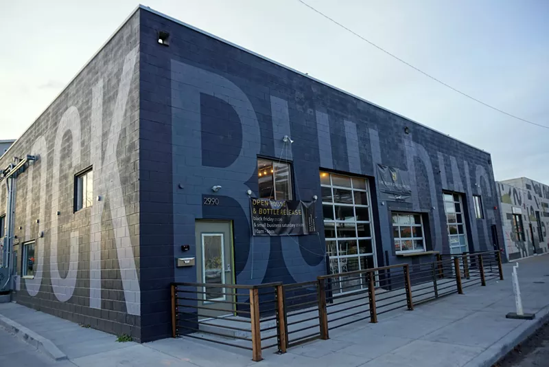Image: The Block Distilling is located inside the Block building in Denver's RiNo district.
