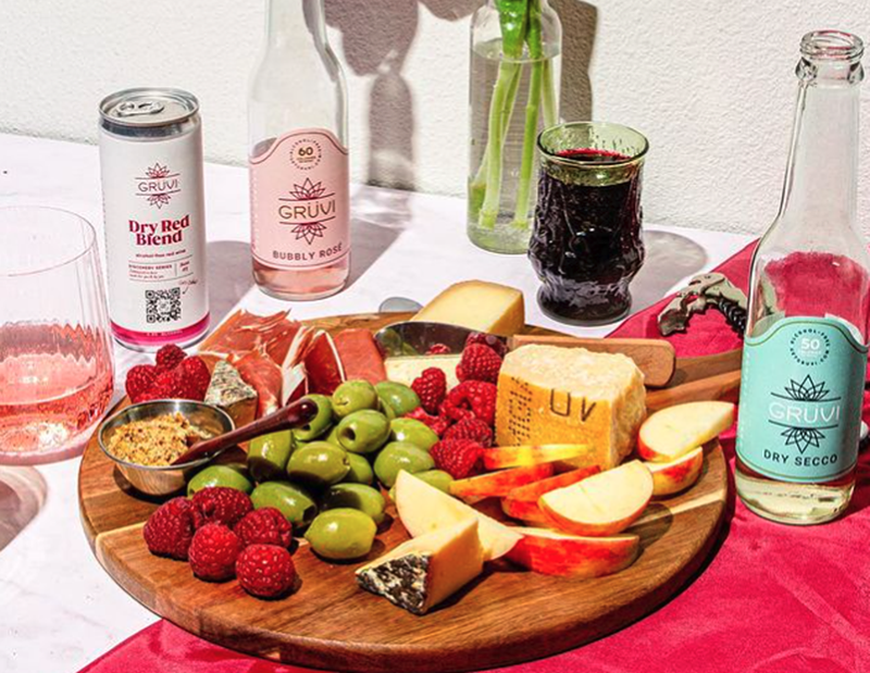 Image: Gruvi offers a variety of non-alcoholic wines and rotating beers.