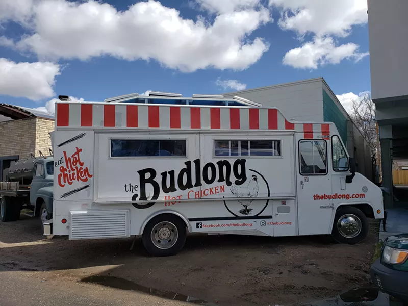 Image: The Budlong Hot Chicken truck.