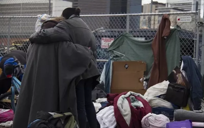 Image: A screen capture from a video of a 2016 homeless sweep in the Ballpark neighborhood.