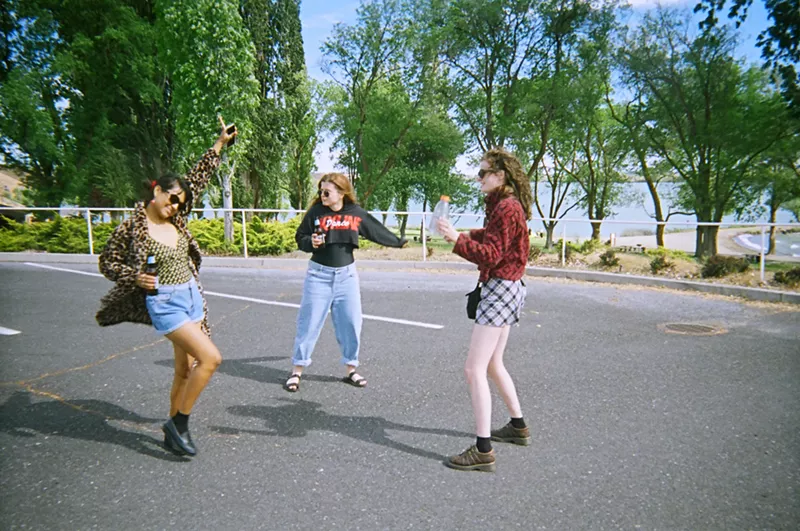 Image: The Corner Girls say goodbye.