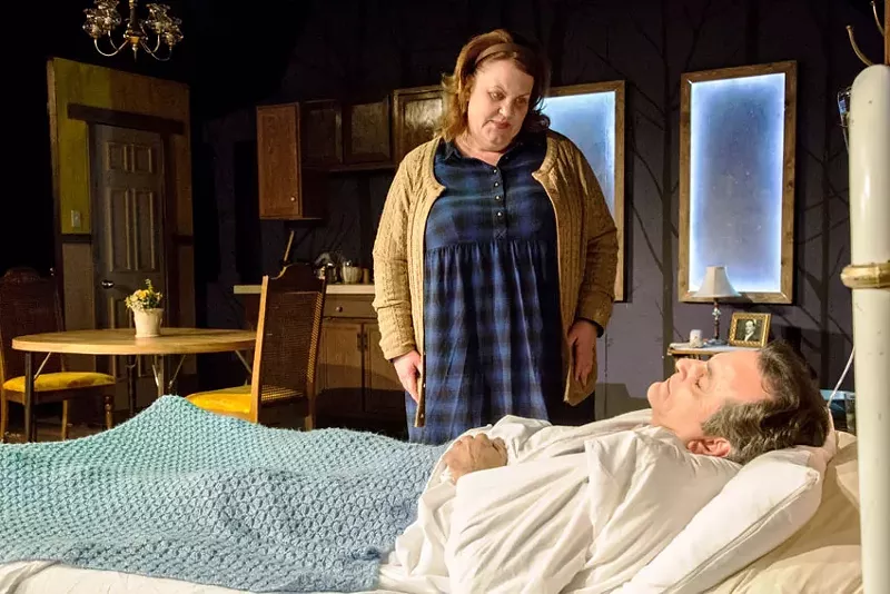 Image: Emma Messenger and Rick Yaconis in Misery.