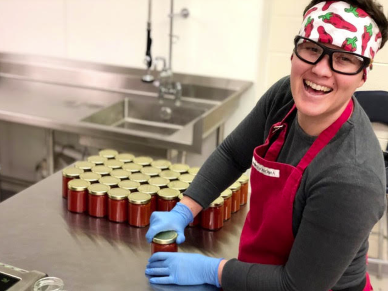 Jolene Collins, CEO of JoJo’s Sriracha, is the 2022 food manufacturing leader winner.