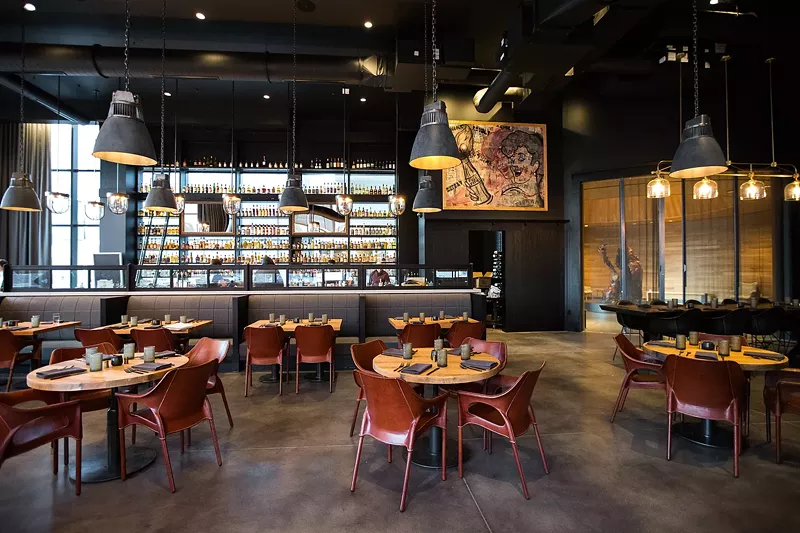Image: Look at all that whiskey behind Hearth & Dram's bar.