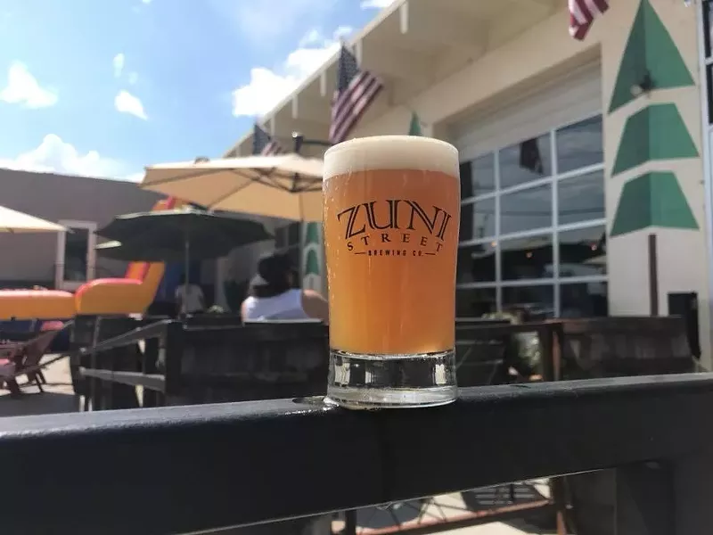 Image: Wash down your championship hot dog eating frenzy with a hazy beer from Zuni Street.