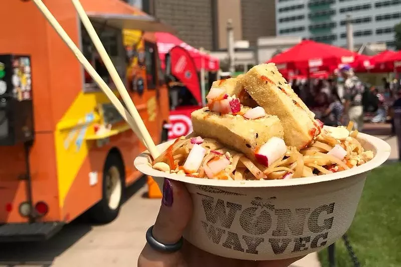 Image: Wong Way Veg is a regular on the Denver food truck circuit.