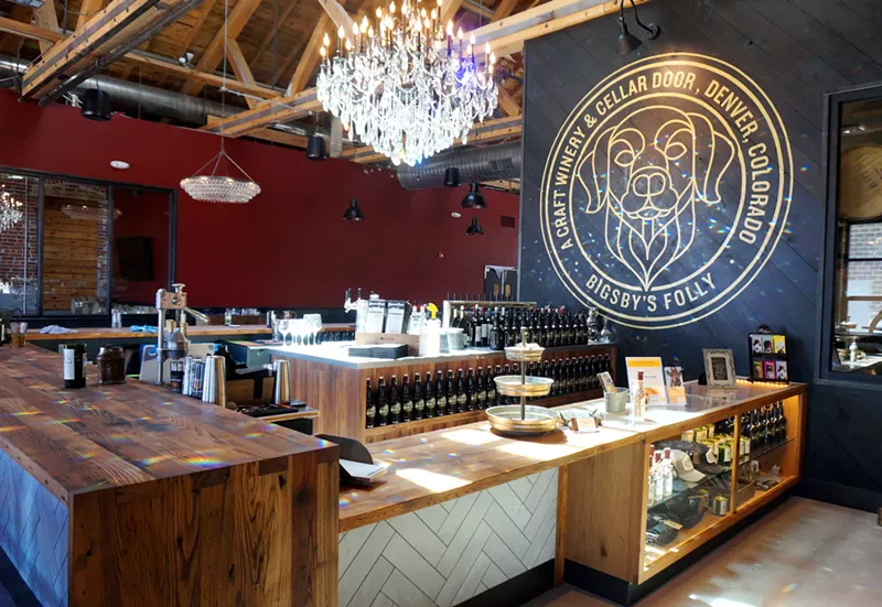 Image: The bar at Bigsby's Folly.