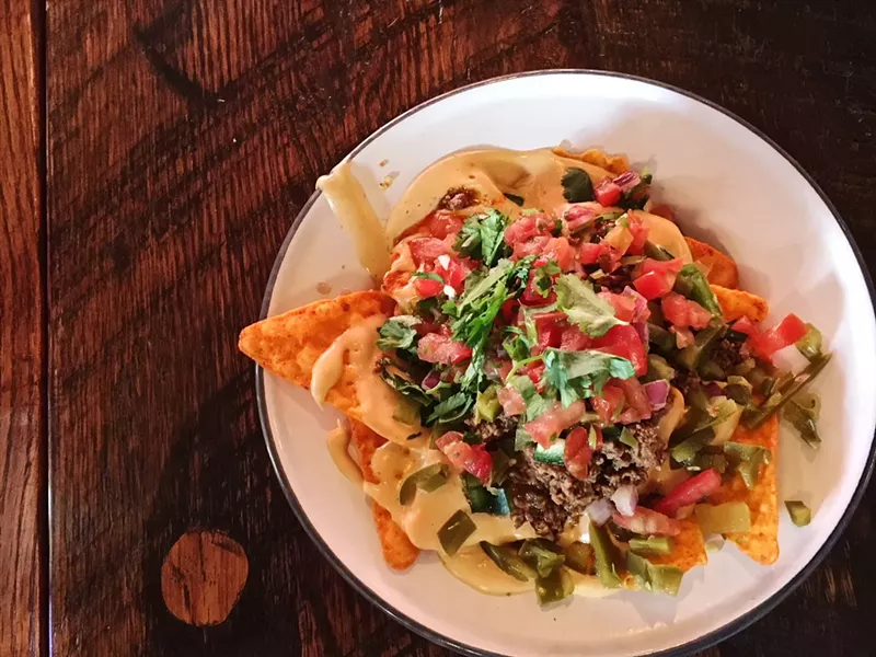 Image: Doritos nachos at Cochino Taco.