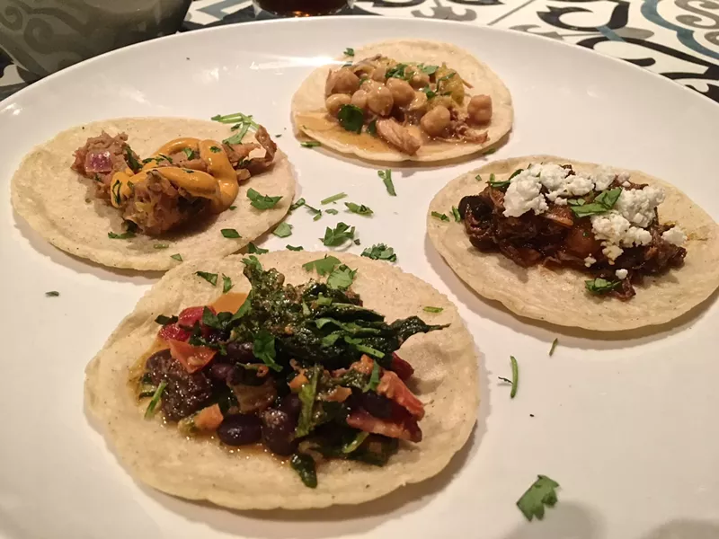 Image: Four different $1 tacos are on offer for El Jefe's Taco Tuesday.