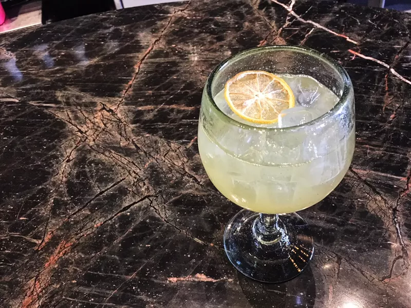 Image: A seasonal gin tonic during Ultreia's happy hour.
