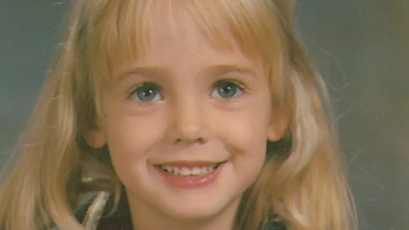 Image: A school photo of the late JonBenét Ramsey.