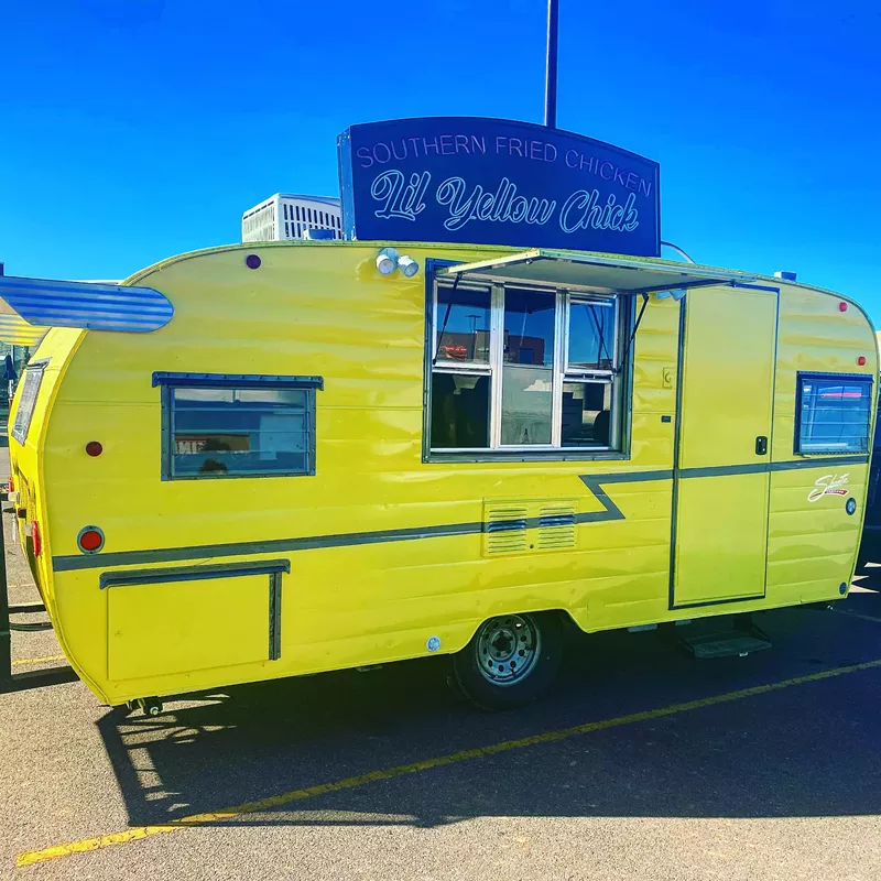 Image: The winged chicken trailer is now open for business.
