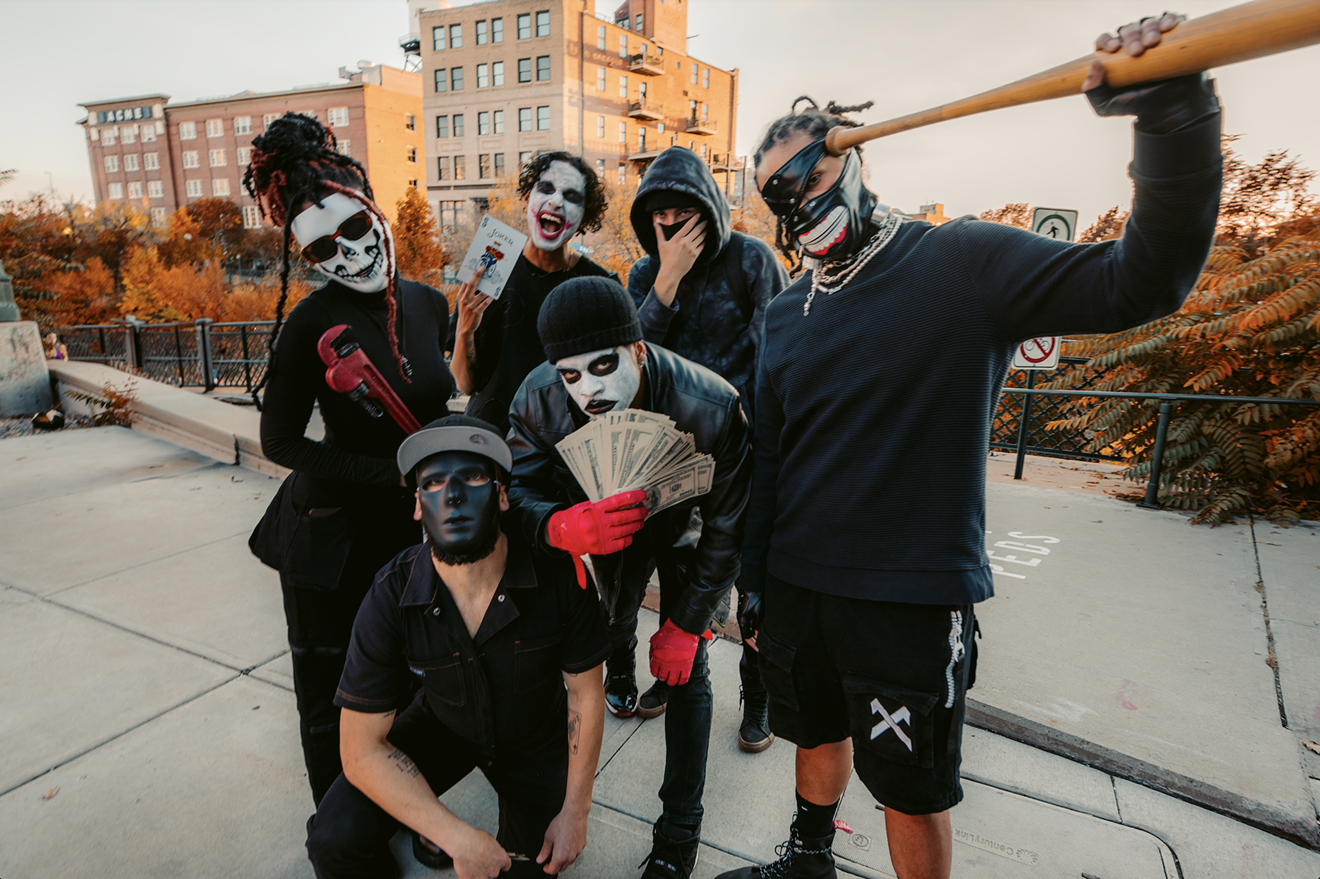 The Denver Legends pose in costumes used to film the collective's second cypher, "The Heist."