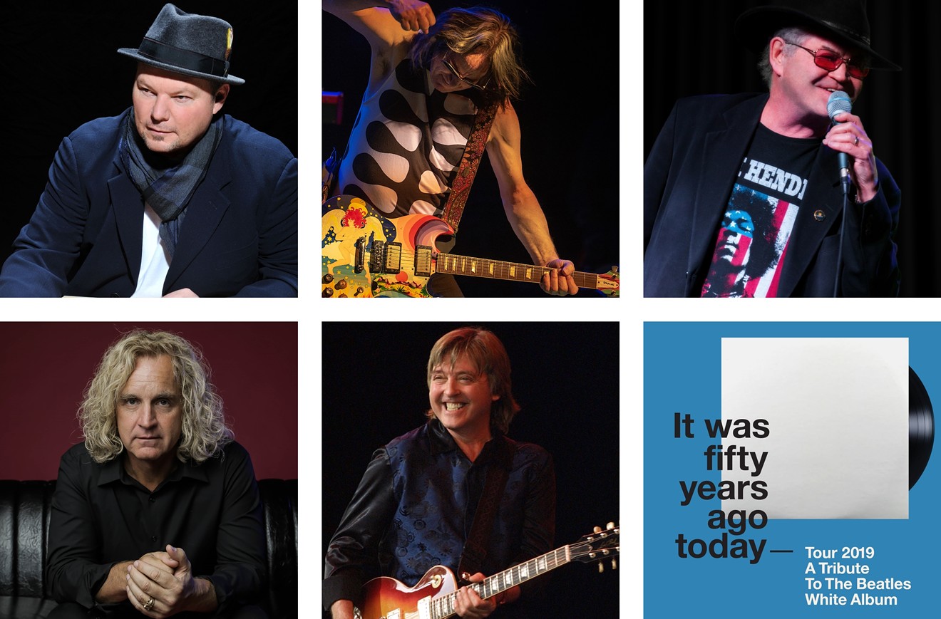 Christopher Cross, Todd Rundgren, Micky Dolenz, Jason Scheff and Joey Molland pay tribute to the Beatles' "White Album" on Thursday, December 5, at the Paramount Theatre.