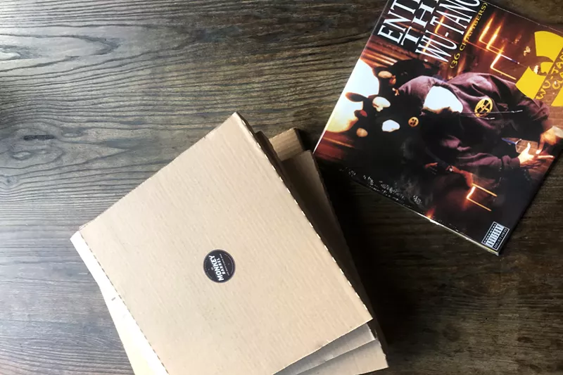 Image: No, not pizza: records and dessert from the Monkey Barrel.