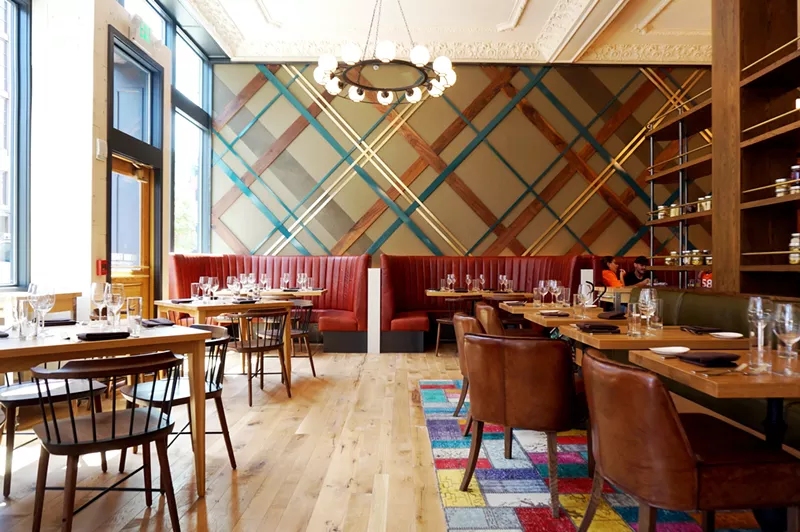 Image: Sage Restaurant Group expanded the dining room into a former entry and hallway off Wazee Street.
