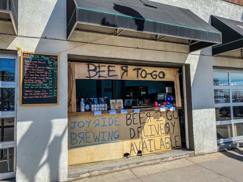 Image: Many breweries, like Joyride, survived by selling beer to go.