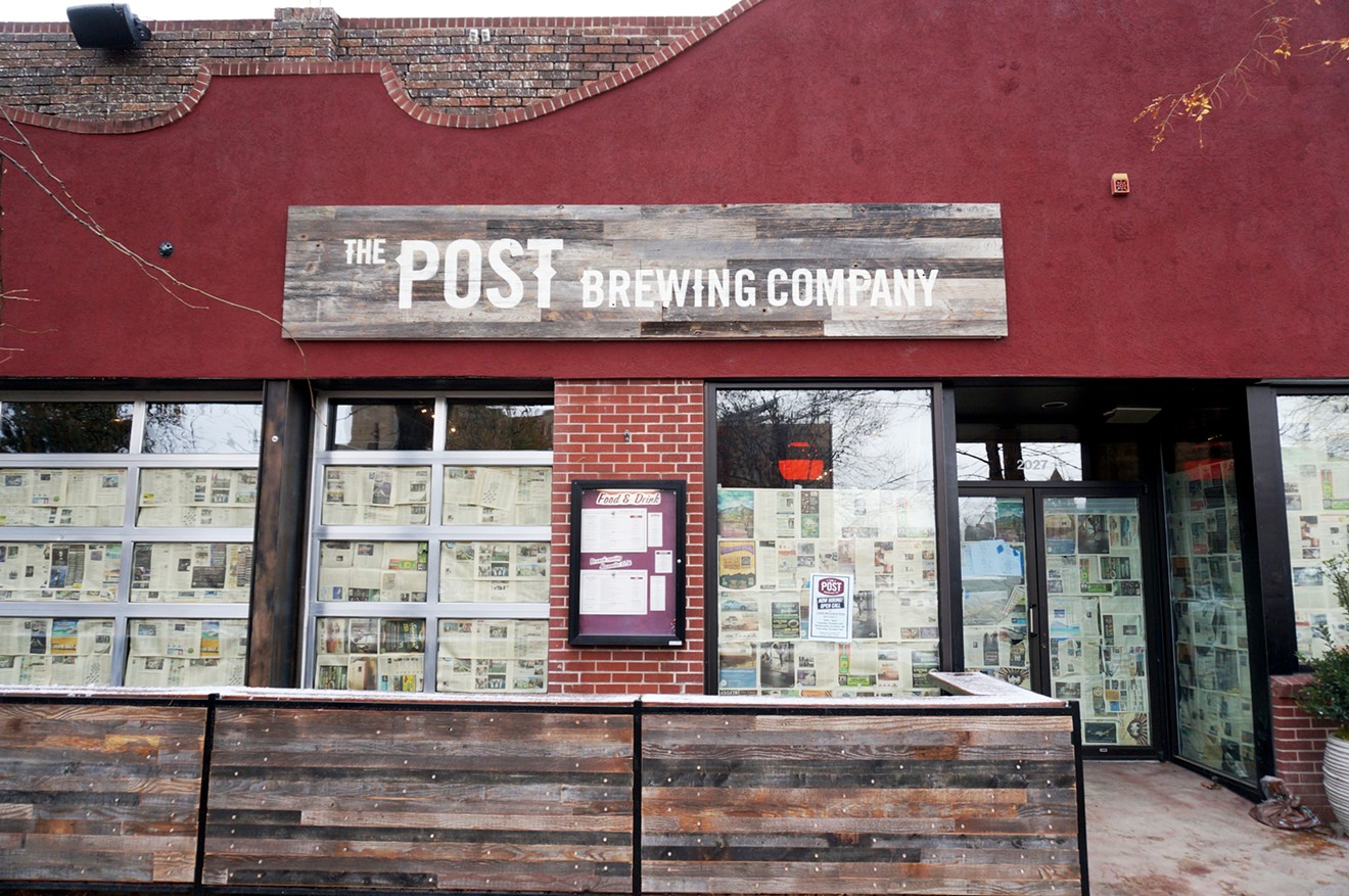 The paper will be coming off the windows on Thursday, November 2, at the new Post Brewing Company.