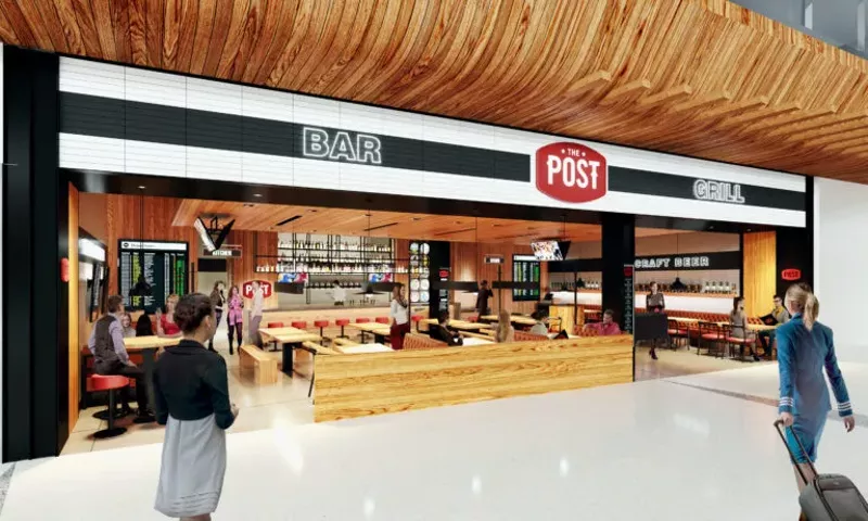 Image: A rendering of the Post Brewing Co. location in DIA.