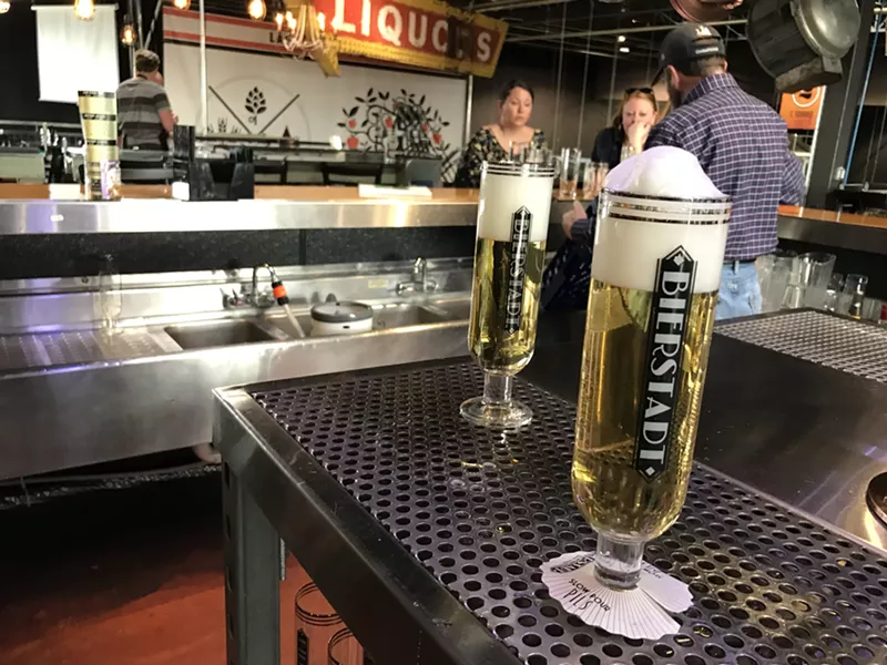 Image: The name on the beer glass now matches the name of the restaurant.