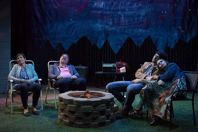 Image: Emily Paton Davies, Michael Morgan, Casey Andree and Kate Parkin in The Realistic Joneses.