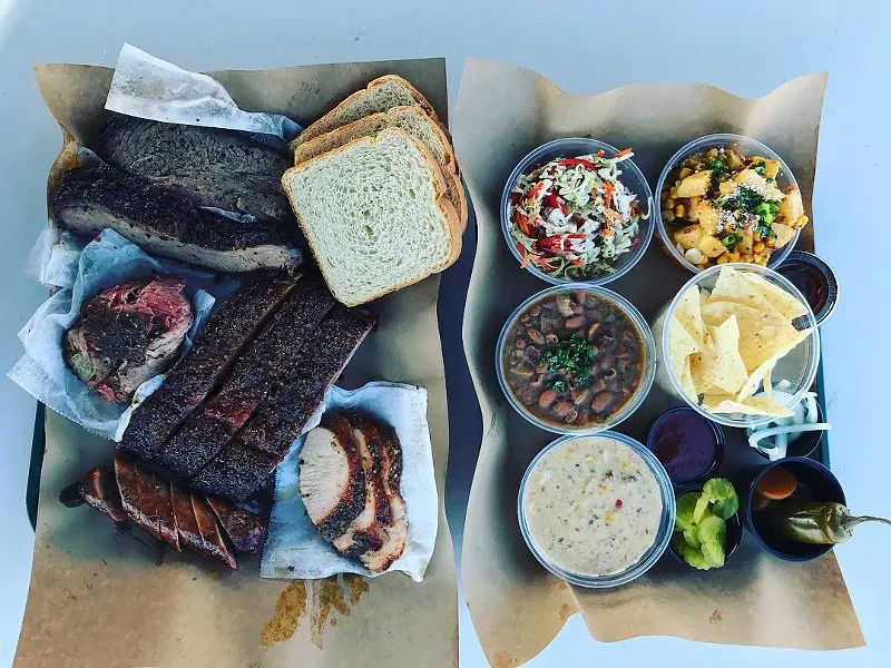 Image: Pepperbelly Barbecue is stopping in at Post Oak Hall — with real post oak in the smoker.