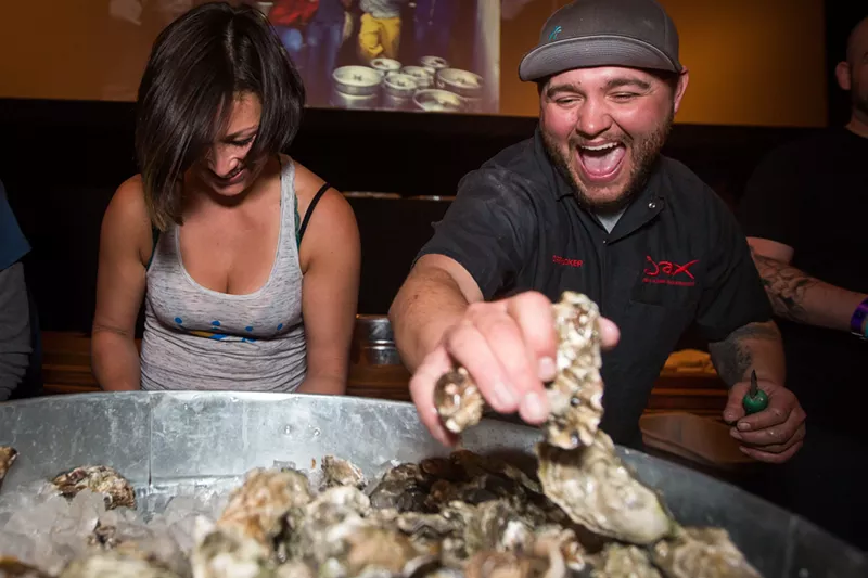 Image: It's hard not to get excited about Jax's oyster deals this month.