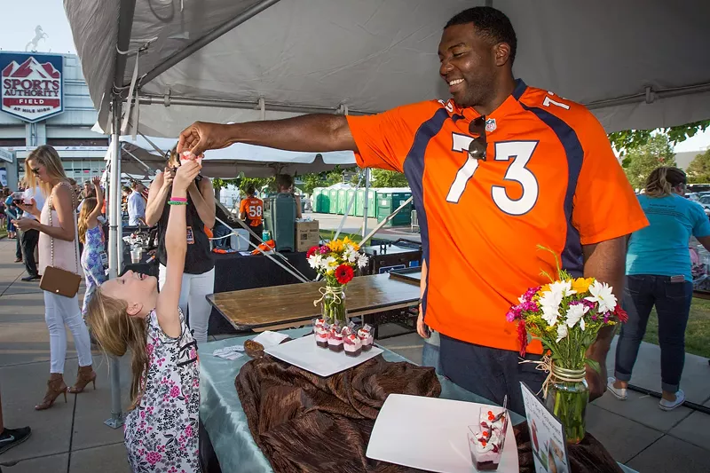 Image: You're going to have to work for it at Taste of the Broncos.