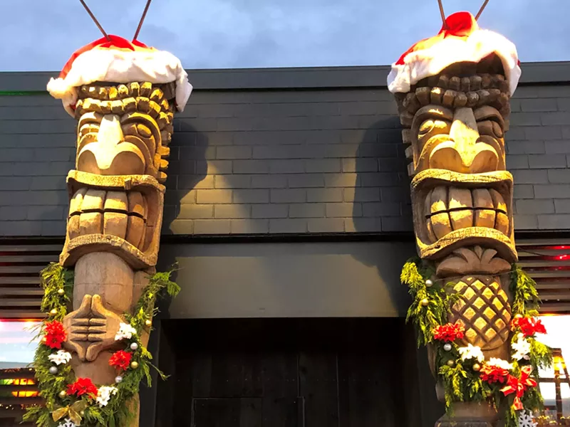 Image: December in Denver may feel warm, but Adrift is celebrating with a Christmas luau anyway.