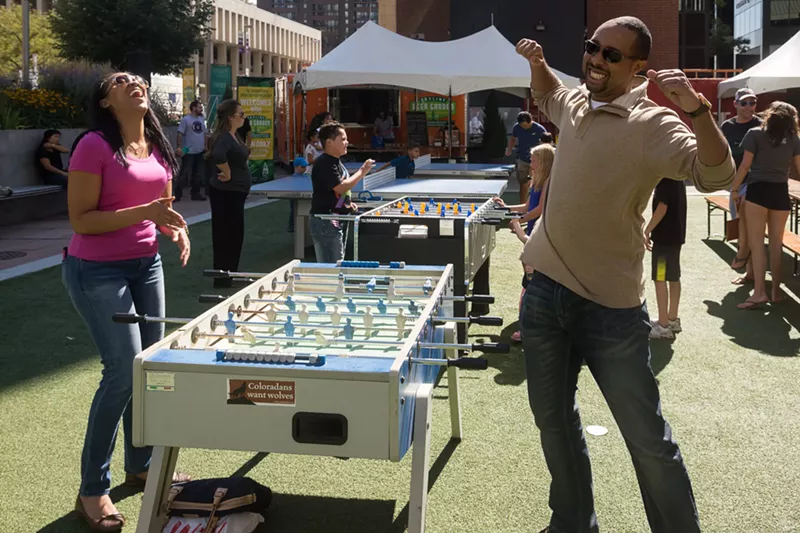Image: Dreams of global foosball domination will be achieved and dashed at Skyline Beer Garden starting this week.