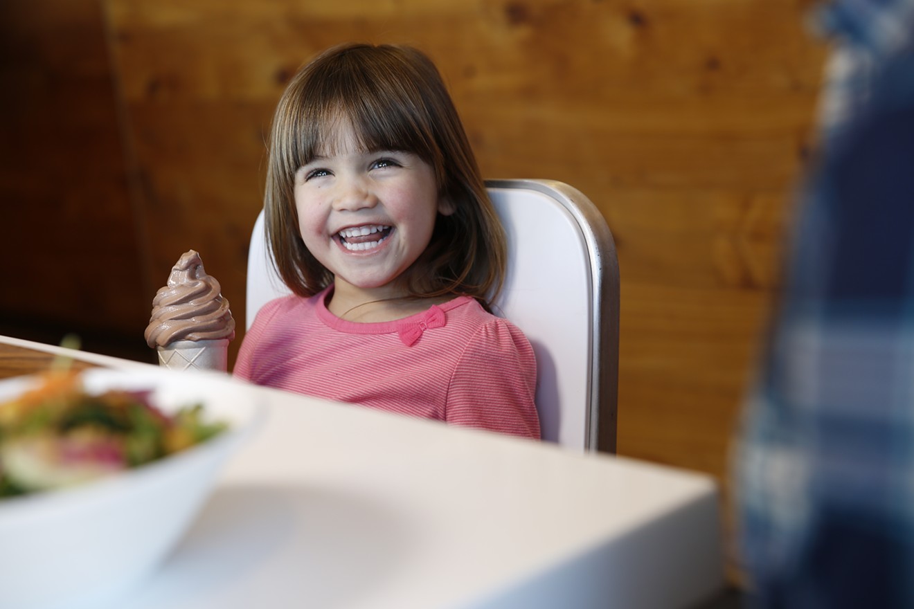 Kids of all ages can get free ice cream for donating a children's book at Larkburger.