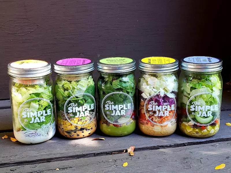Image: The Simple Jar offers five delivery salad options.