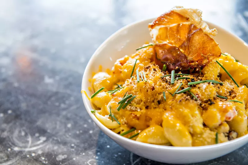 Image: Shells and sauce are decadent enough; this mac and cheese (from Acova) includes lobster as well.