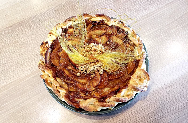 Image: With a little practice, you can learn how to make an apple pie as beautiful as this version from the Bindery.