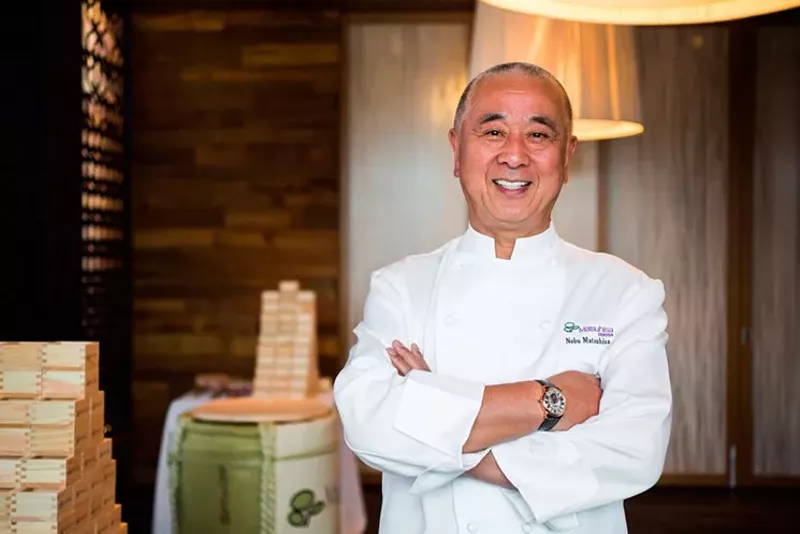 Image: Nobu Matsuhisa visits his namesake Denver restaurant this week.
