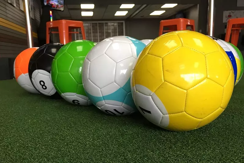 Image: Duffer Haus has a giant billiards game called Gamböl.