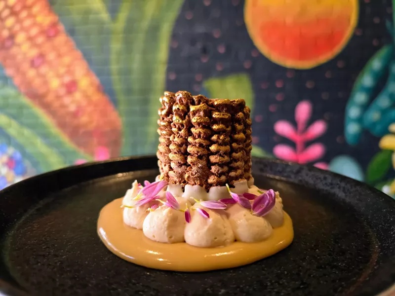 Image: a dessert that looks like a cob of corn