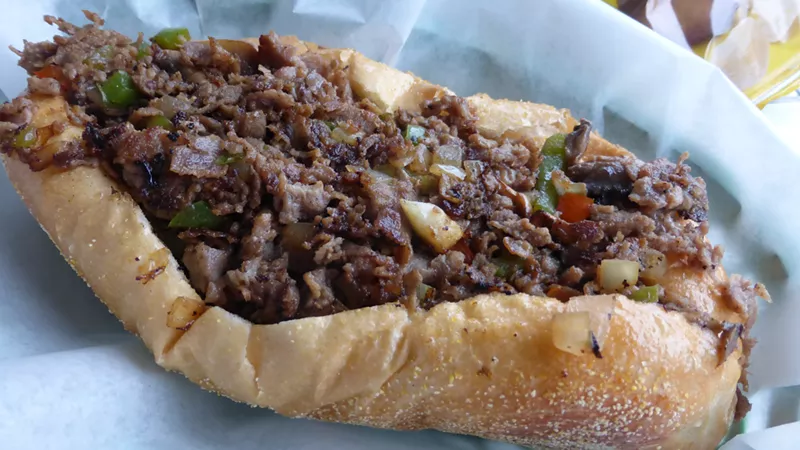 Image: Taste of Philly's classic cheesesteak.