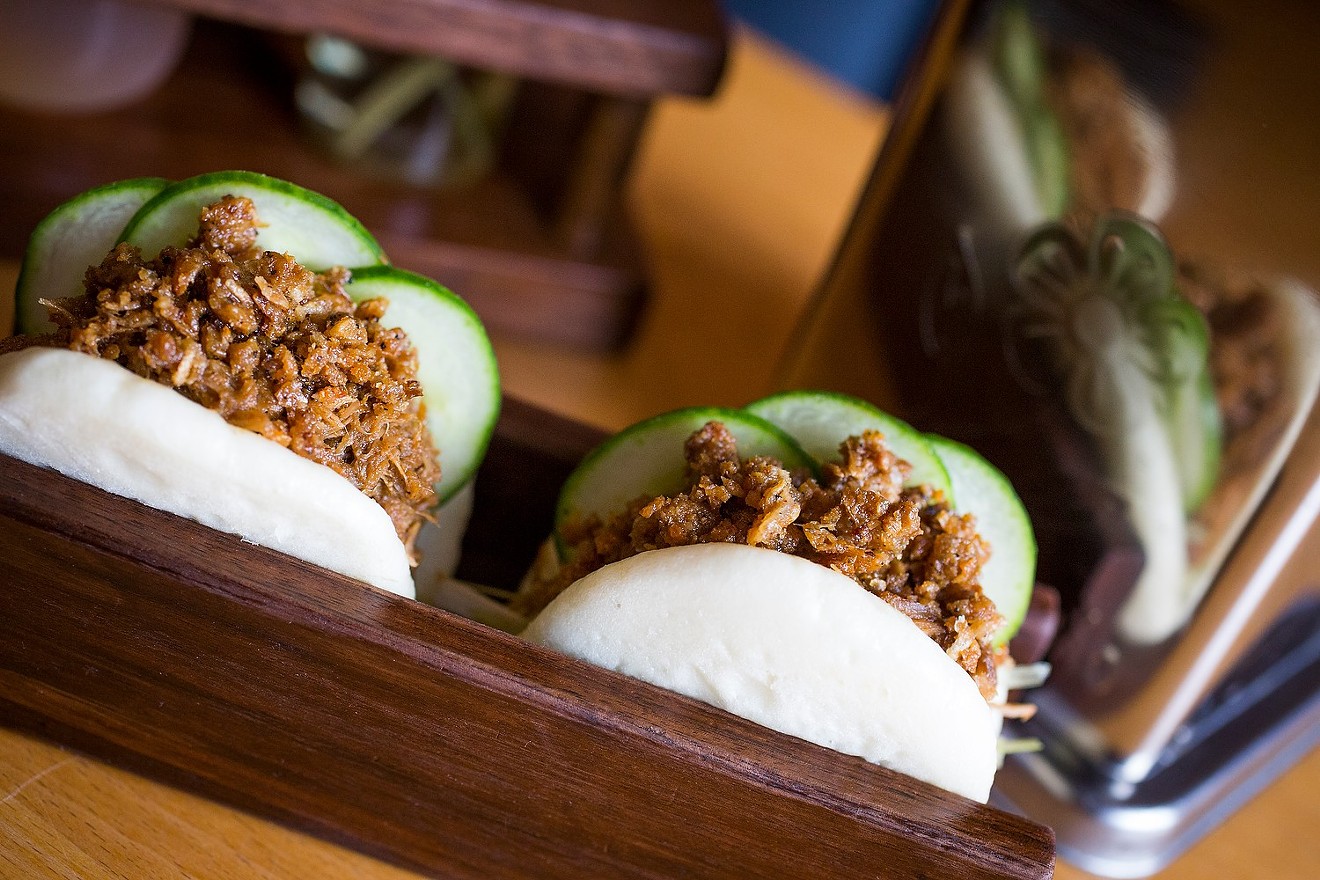 Duck Buns at Cho77 — some of the best food on Broadway.