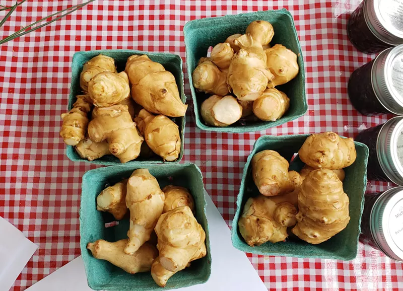 Image: Sunchokes from Micro Farms.