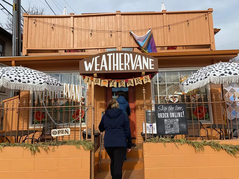 Image: The Weathervane Cafe recently painted the exterior of its 126 year old house.