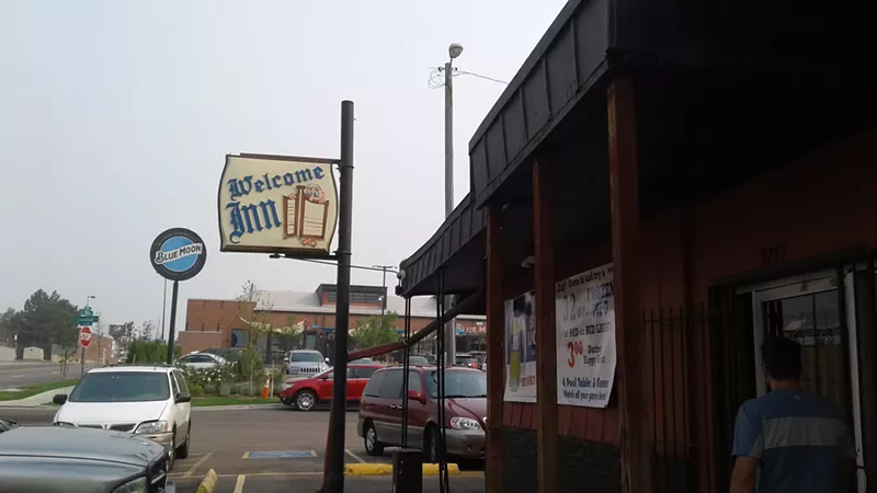 Image: The area around the Welcome Inn, at 38th Street and Chestnut Place, is changing rapidly. You can see the new Blue Moon taphouse looming in the background.