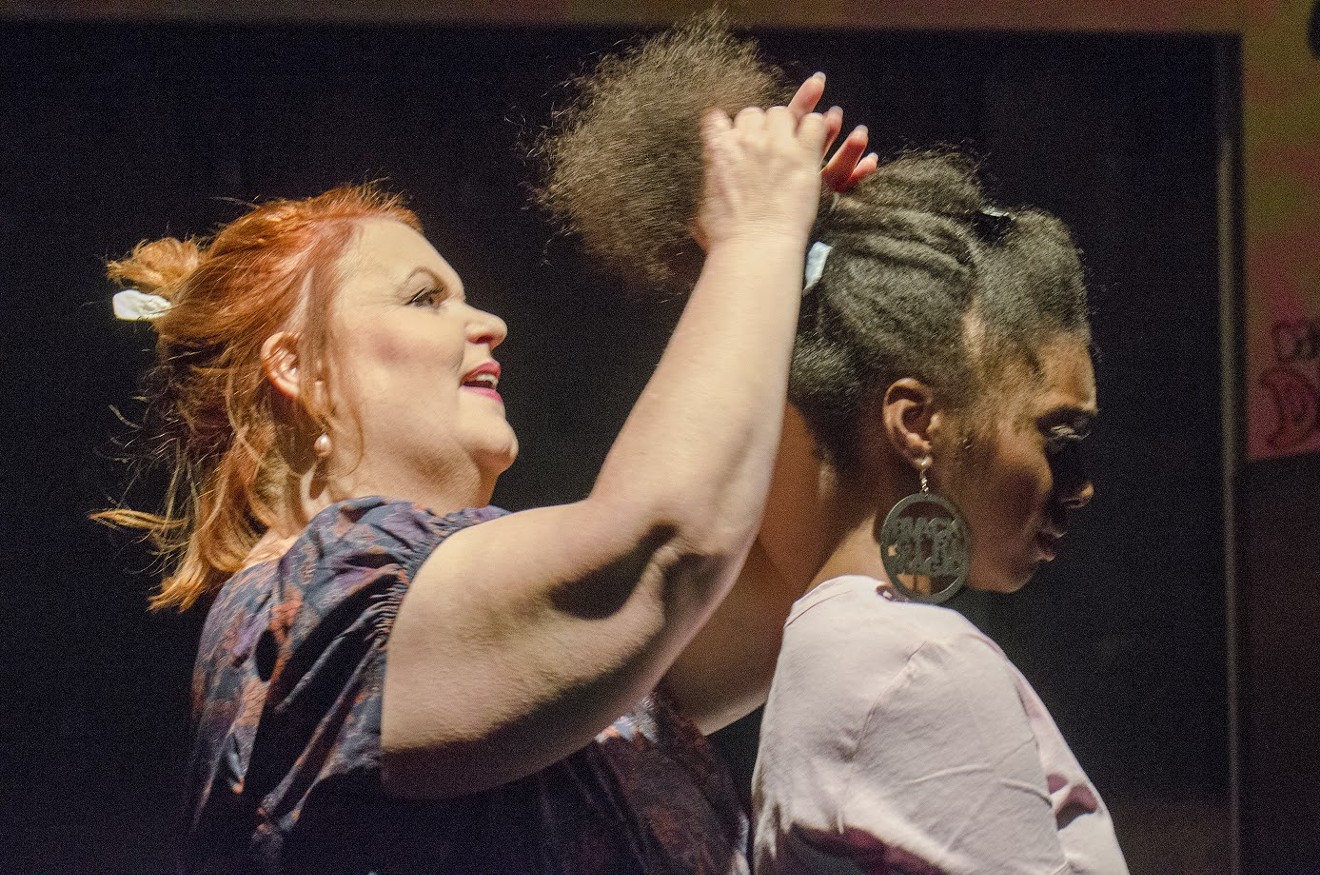 Emma Messenger (left) and Ilasiea Gray in Flame Broiled. or the ugly play.