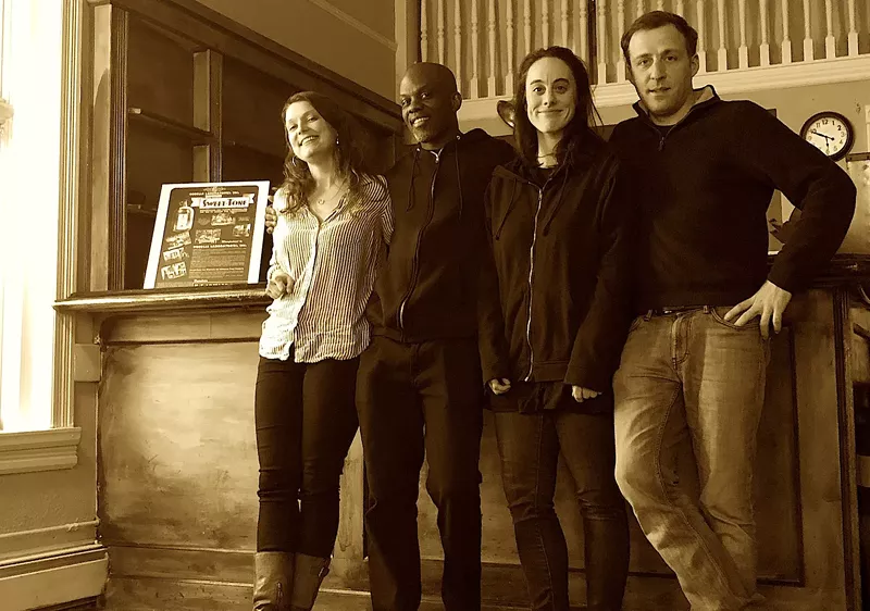Image: Julie Rada, Jeff Campbell, Meghan Frank and Buba Basishvili are collaborators on the Recipe Project at the Savoy at Curtis Park.