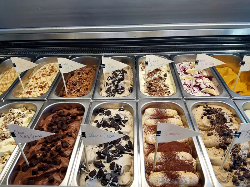 Image: The homemade gelato offerings at There...