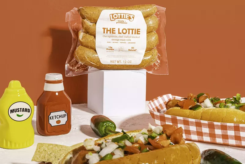 Image: display of sausages and more
