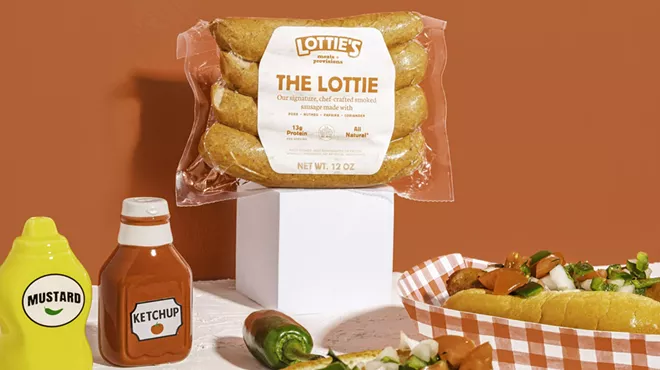 display of sausages and more