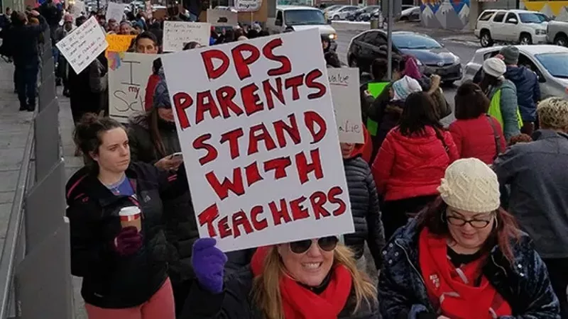 Image: Striking teachers can score some food discounts in Denver during the walkout.