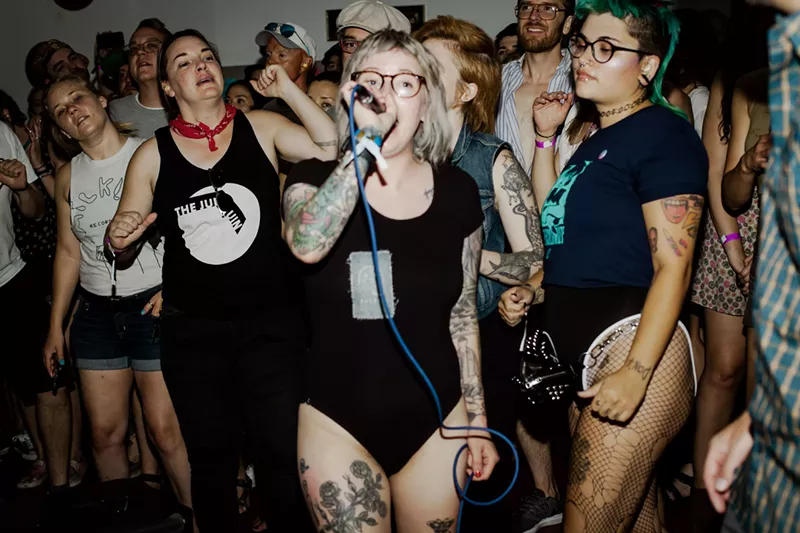 Image: Cheap Perfume headlined Punk Against Trump at the Marquis Theater in 2020.